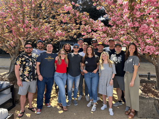 The Epic Cleantec team at a Sonoma winery
